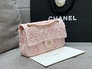 Colestore Chanel Tweed Classic Mini Flap Bag Pink 25cm - 6