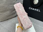 Colestore Chanel Tweed Classic Mini Flap Bag Pink 25cm - 5