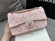 Colestore Chanel Tweed Classic Mini Flap Bag Pink 25cm - 4