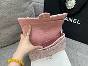 Colestore Chanel Tweed Classic Mini Flap Bag Pink 25cm - 3