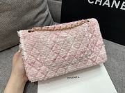 Colestore Chanel Tweed Classic Mini Flap Bag Pink 25cm - 2