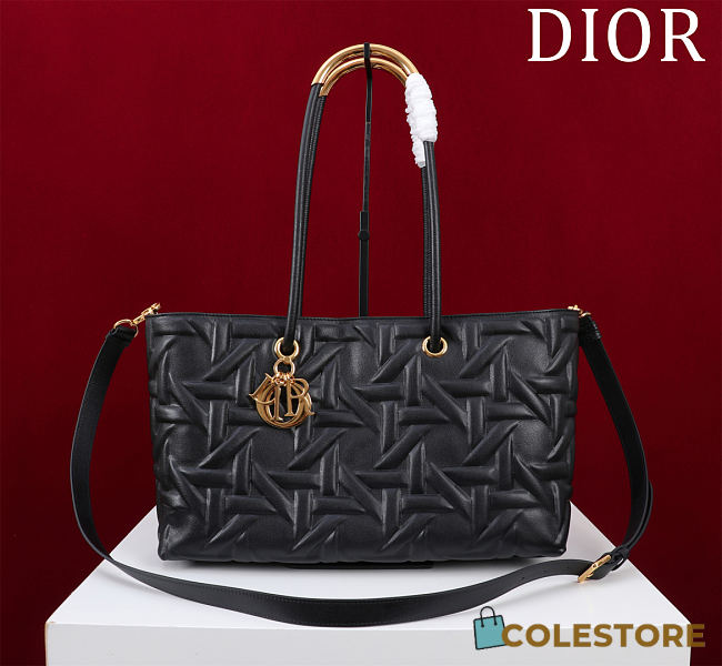 Colestore Dior Medium Toujours Tote Bag Black 37 x 22 x 12 cm - 1