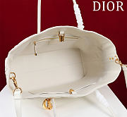 Colestore Dior Medium Toujours Tote Bag White 41 x 25.5 x 15 cm  - 3