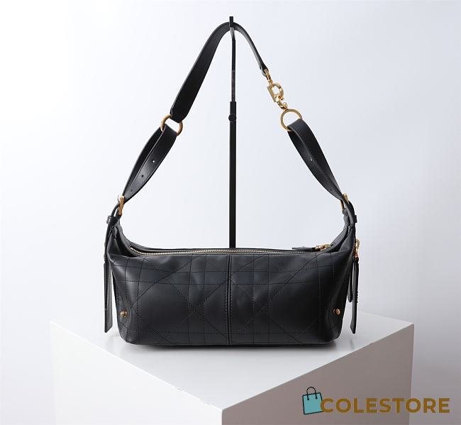 Colestore Dior Medium D-Journey Bag in Vintage Smooth Calfskin Black 25.5 x 14.5 x 14cm - 1