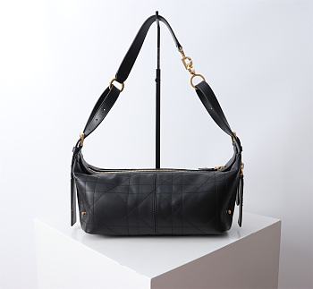 Colestore Dior Medium D-Journey Bag in Vintage Smooth Calfskin Black 25.5 x 14.5 x 14cm