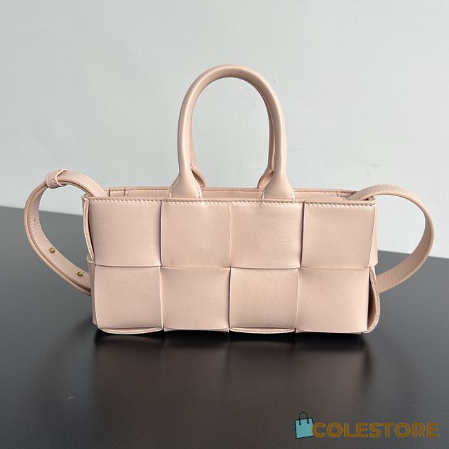 Colestore Bottega Veneta Mini East-West Arco Tote shoulder bag Pink 11x22x5.5cm - 1