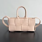 Colestore Bottega Veneta Mini East-West Arco Tote shoulder bag Pink 11x22x5.5cm - 1