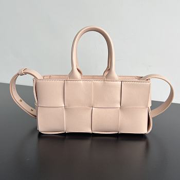 Colestore Bottega Veneta Mini East-West Arco Tote shoulder bag Pink 11x22x5.5cm