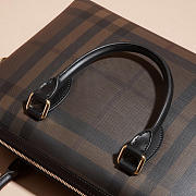 Colestore Burberry Slim Barrow London Check Leather-Trim Briefcase 37x27x5.5cm - 2