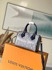 Colestore Louis Vuitton Speedy 20 Bandoulière Monogram Blue 20.5x13.5x12 - 3