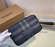 Colestore Burberry Travel Pouch 'Charcoal' 26 × 6 x 16cm - 4