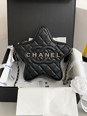 Colestore Chanel 24C Star HandBag Black 22.5x19x5x5  - 1