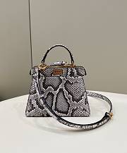 Colestore Fendi Peekaboo ISeeU Petite Precious skin Black 21x16x11cm - 1