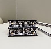 Colestore Fendi Peekaboo ISeeU Petite Precious skin Black 21x16x11cm - 6