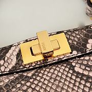 Colestore Fendi Peekaboo ISeeU Petite Precious skin Beige 21x16x11cm - 5