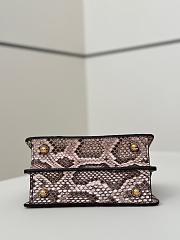 Colestore Fendi Peekaboo ISeeU Petite Precious skin Beige 21x16x11cm - 4