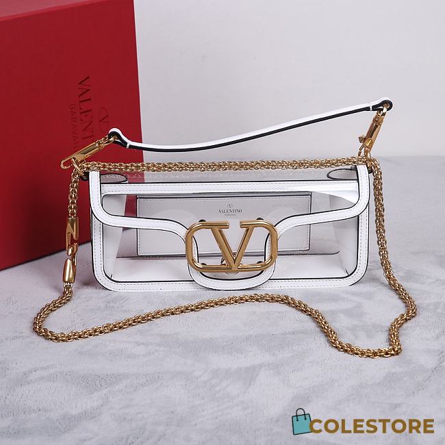Colestore Valentino Garavani Loco Shoulder Bag White 27x13x6cm - 1