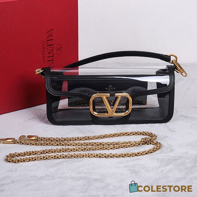 Colestore Valentino Garavani Loco Shoulder Bag Black 27x13x6cm - 1