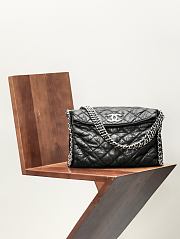 Colestore Chanel Black Quilted Washed Lambskin 30x24x13cm - 3