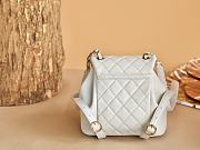 Colestore Chanel 24P Small Duma Backpack White 18x19x12cm - 4