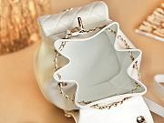 Colestore Chanel 24P Small Duma Backpack White 18x19x12cm - 5