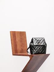 Colestore Chanel 19 Duma Backpack Black Leather 20x23cm - 4