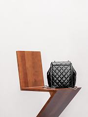 Colestore Chanel 19 Duma Backpack Black Leather 20x23cm - 3
