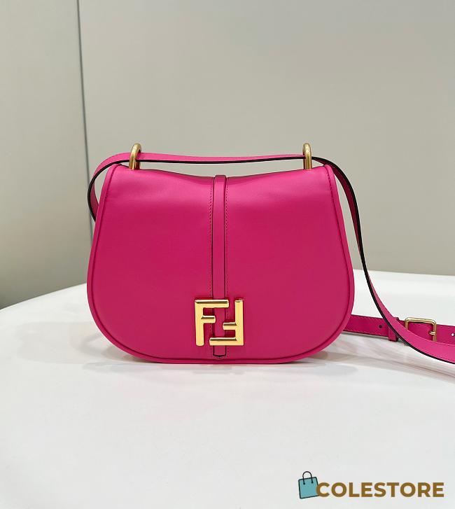 Colestore Fendi Pink Leather Small C'mon Shoulder bag 25x20x7cm - 1
