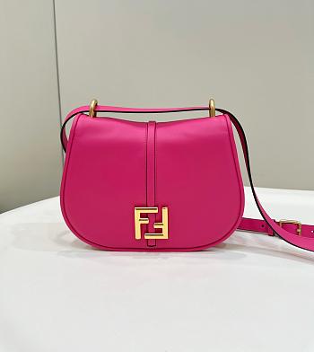 Colestore Fendi Pink Leather Small C'mon Shoulder bag 25x20x7cm