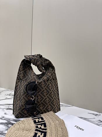 Colestore Fendi Mini Shopper Fabric Brown 29x22x1cm