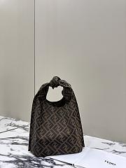Colestore Fendi Mini Shopper Fabric Brown 29x22x1cm - 4