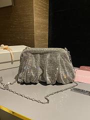 Colestore Benedetta Bruzziches Embellished Ruched Clutch Bag 20x15x5cm - 6
