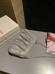 Colestore Benedetta Bruzziches Embellished Ruched Clutch Bag 20x15x5cm - 5