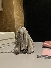 Colestore Benedetta Bruzziches Embellished Ruched Clutch Bag 20x15x5cm - 4