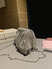 Colestore Benedetta Bruzziches Embellished Ruched Clutch Bag 20x15x5cm - 3