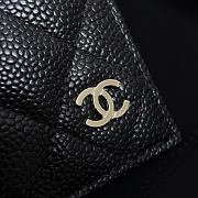 Colestore Chanel Wallet Caviar Leather Black 14.5×10.5×2cm - 3
