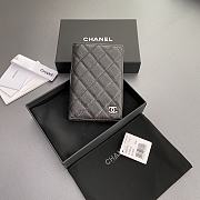 Colestore Chanel Wallet Caviar Leather Black 14.5×10.5×2cm - 1