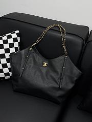 Colestore Chanel Maxi Shopping Bag Calfskin & Gold-Tone Metal Black 31x47x11cm - 1