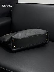 Colestore Chanel Maxi Shopping Bag Calfskin & Gold-Tone Metal Black 31x47x11cm - 3