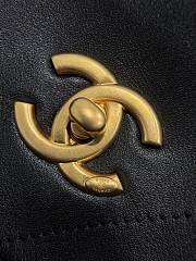 Colestore Chanel Maxi Shopping Bag Calfskin & Gold-Tone Metal Black 31x47x11cm - 5