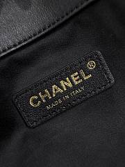 Colestore Chanel Maxi Shopping Bag Calfskin & Gold-Tone Metal Black 31x47x11cm - 6