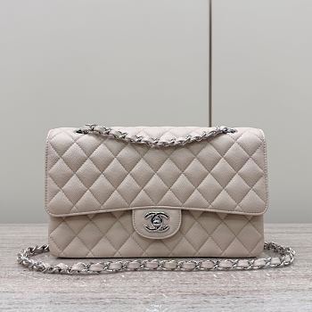 Colestore Chanel CF25 Classic Flap bag Sliver Hardware 25x15.5x6cm
