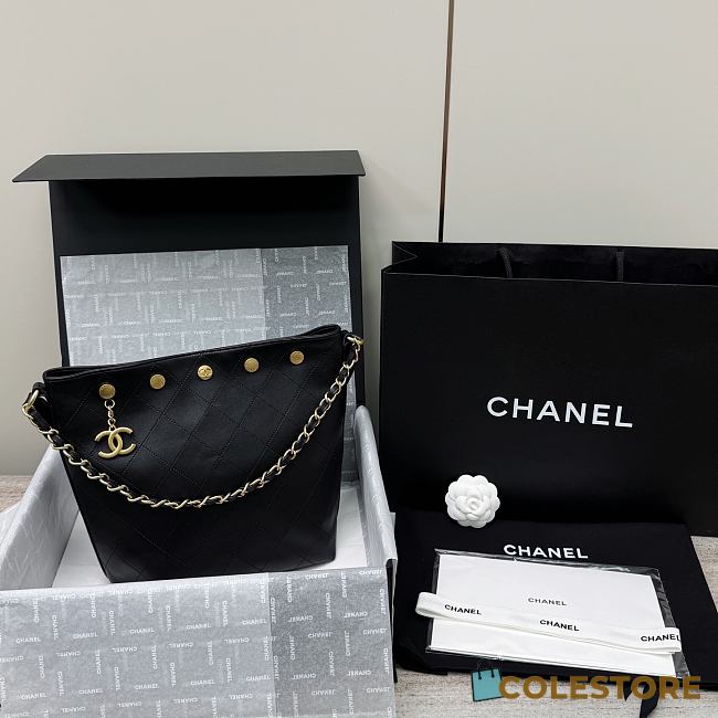 Colestore Chanel 25P Studded Bucket Bag 31x28x15cm - 1