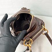 Colestore Prada Dangle Top Handle Mini Bag Brown 14x14.5x13cm - 2