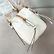 Colestore Prada Dangle Top Handle Mini Bag White 14x14.5x13cm - 4