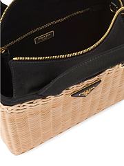 Colestore Prada Basket Bag Wicker with Canapa Small 26x18x11.5cm - 4