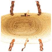 Colestore Prada Brown Large Palmitto Vitello Basket Tote Beige 25x25x18cm - 4