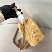 Colestore Prada Crochet and Leather Mini-Bucket Bag 20x17x12cm - 3