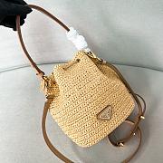 Colestore Prada Crochet and Leather Mini-Bucket Bag 20x17x12cm - 4