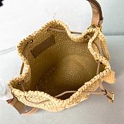 Colestore Prada Crochet and Leather Mini-Bucket Bag 20x17x12cm - 5